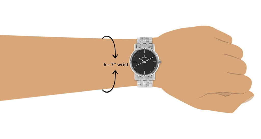 Titan Karishma Analog Black Dial Men's Watch -NM1639SM02 / NL1639SM02