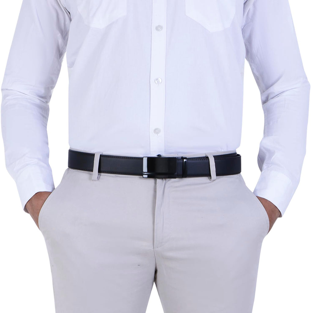 Labnoft Men's Auto Lock PU Leather Belt