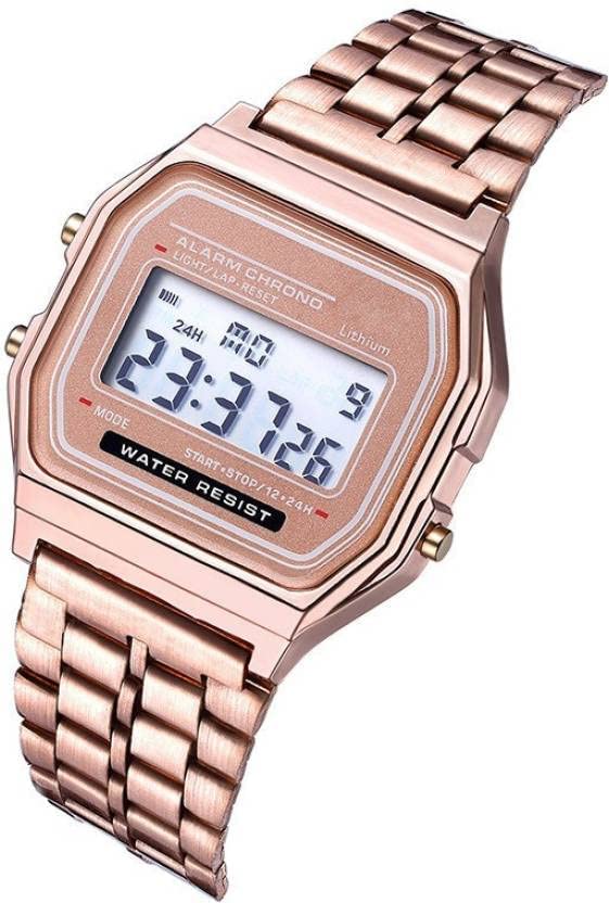 Acnos® Premium Brand Digital 4 Colours Square Dial Unisex Wrist Watch for Men Women Pack of 1 (WR)