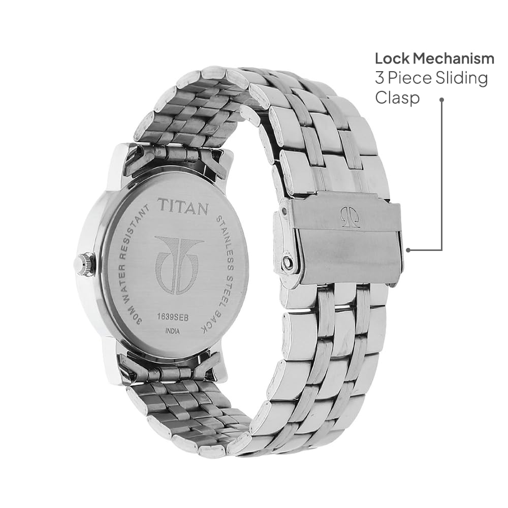 Titan Karishma Analog Black Dial Men's Watch -NM1639SM02 / NL1639SM02