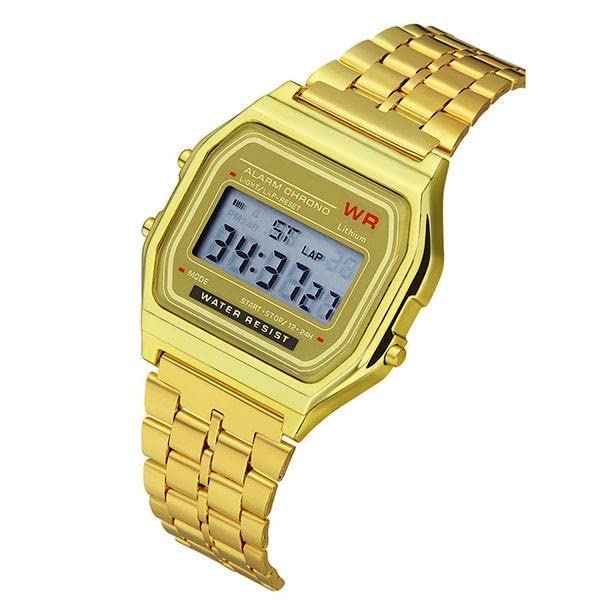 Acnos® Premium Brand Digital 4 Colours Square Dial Unisex Wrist Watch for Men Women Pack of 1 (WR)