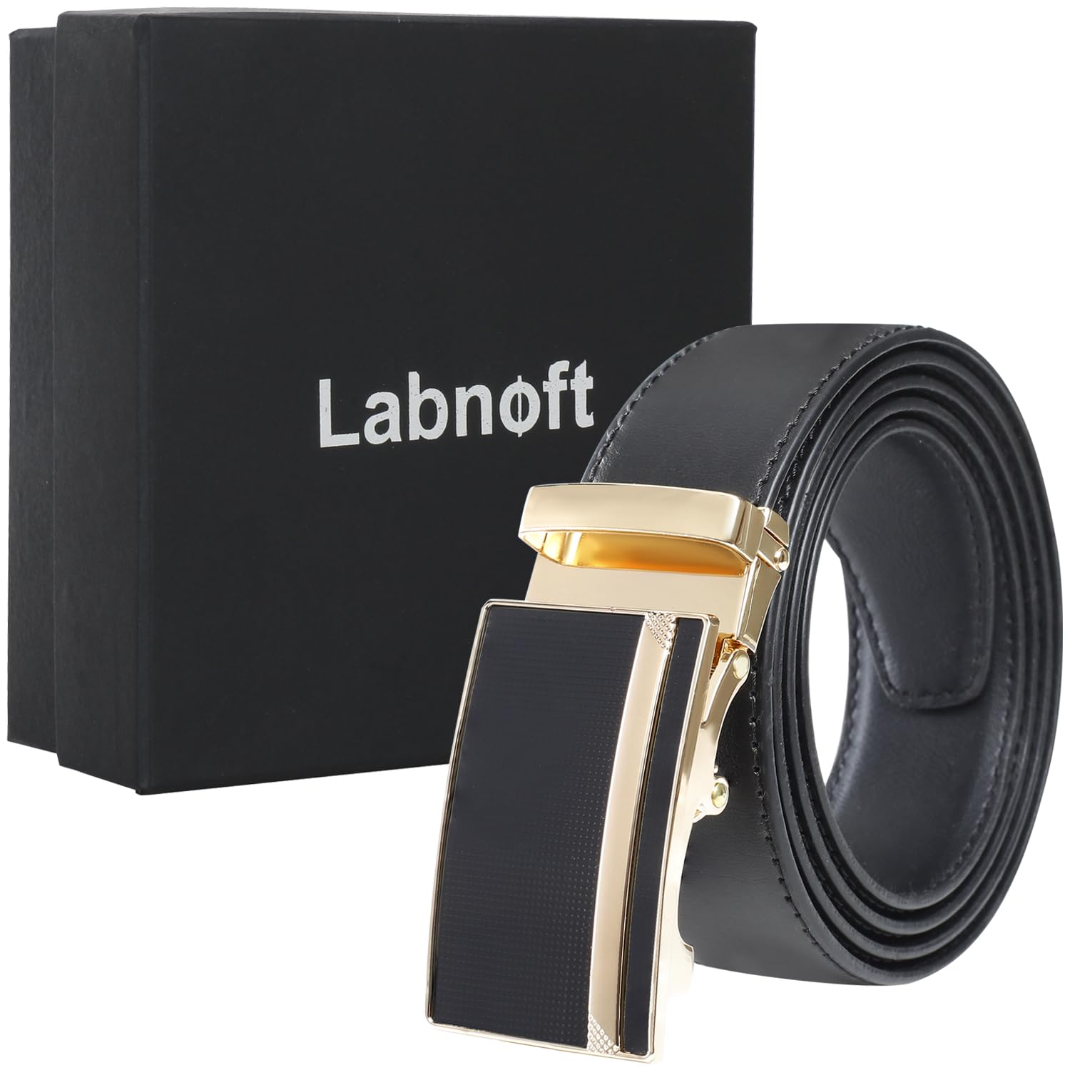 Labnoft Men's Auto Lock PU Leather Belt