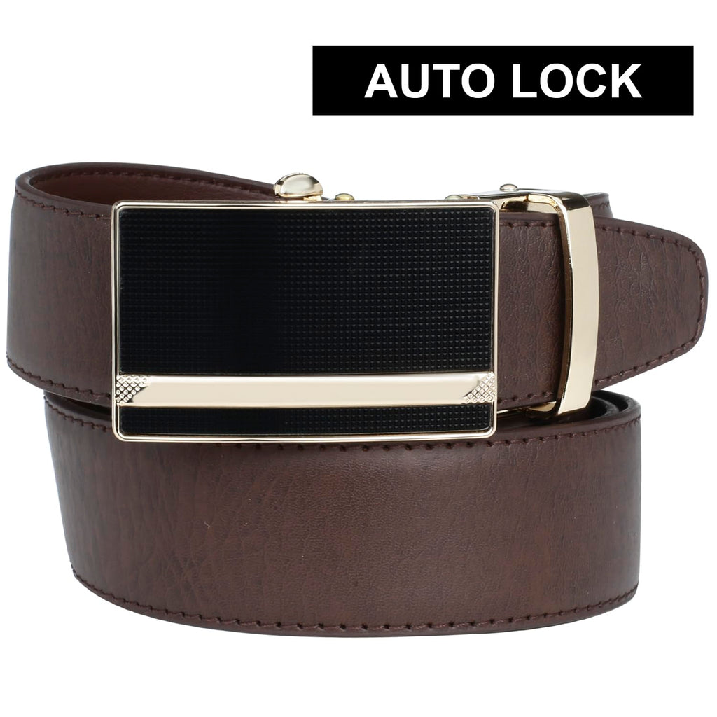 Labnoft Men's Auto Lock PU Leather Belt