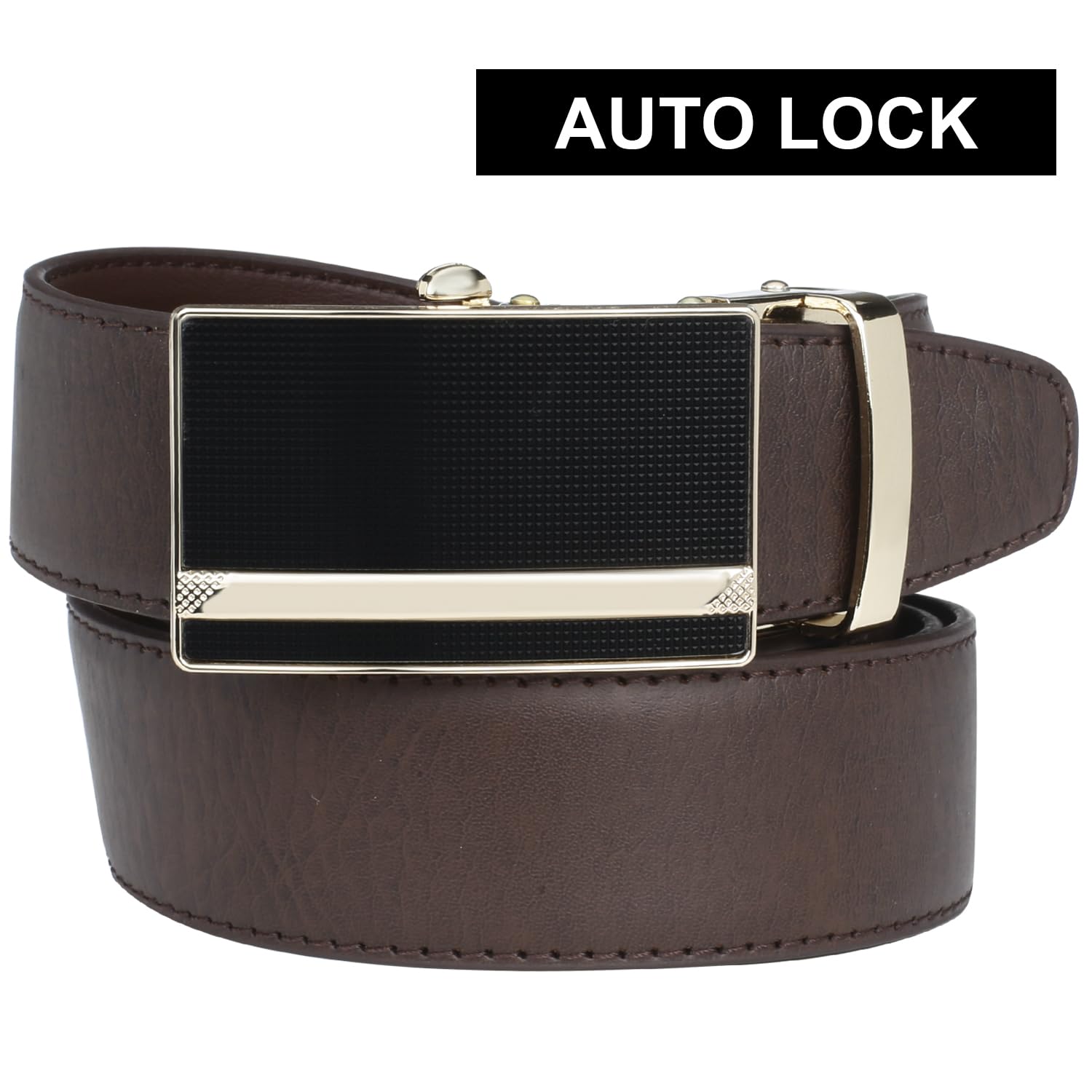Labnoft Men's Auto Lock PU Leather Belt