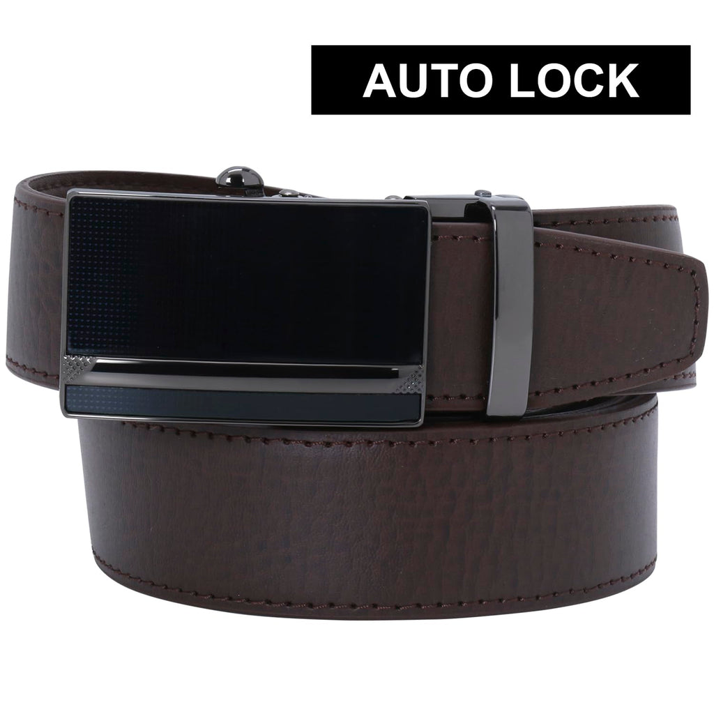 Labnoft Men's Auto Lock PU Leather Belt