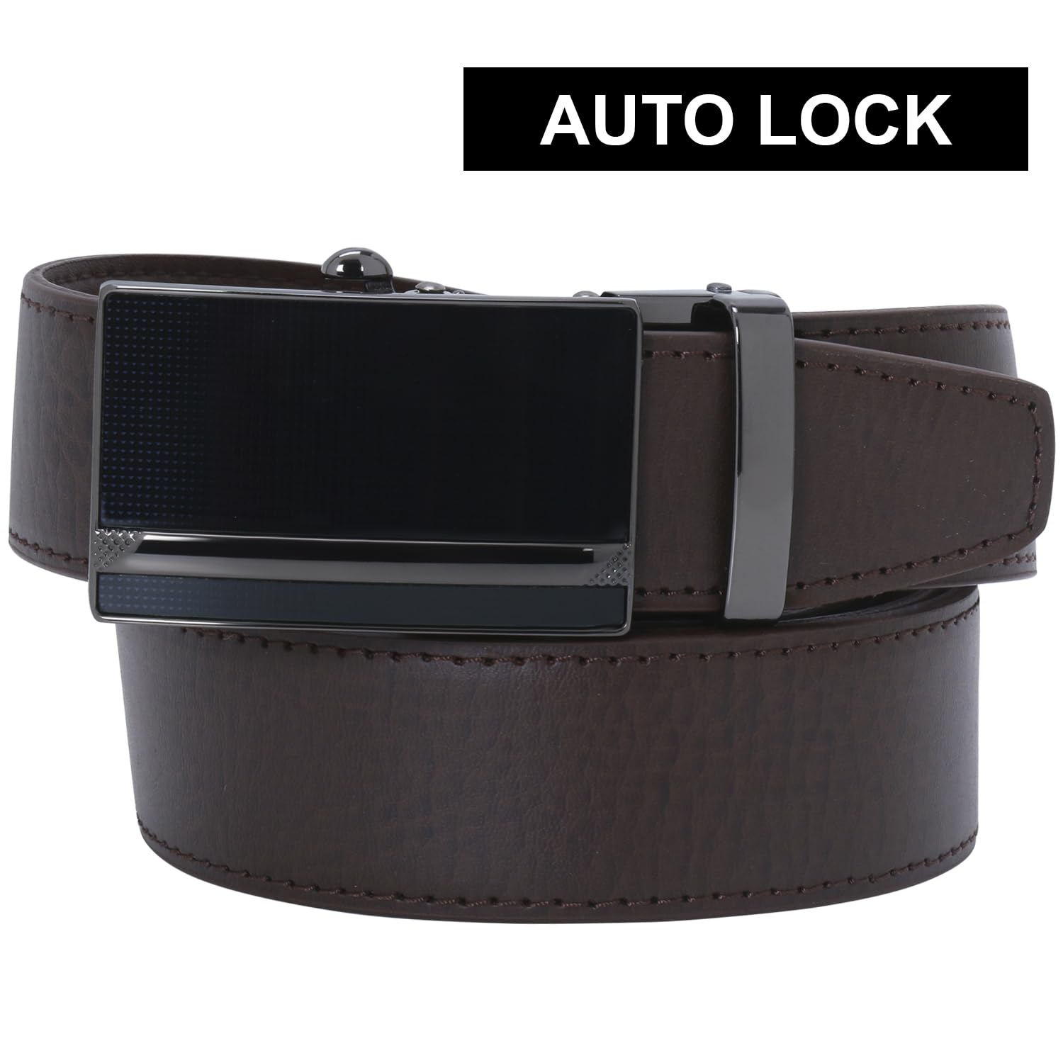Labnoft Men's Auto Lock PU Leather Belt