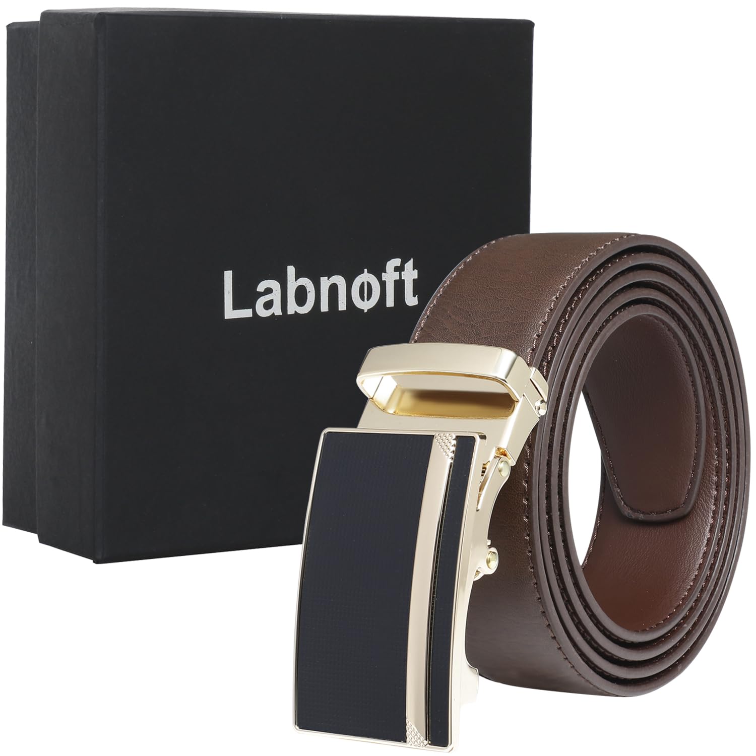 Labnoft Men's Auto Lock PU Leather Belt
