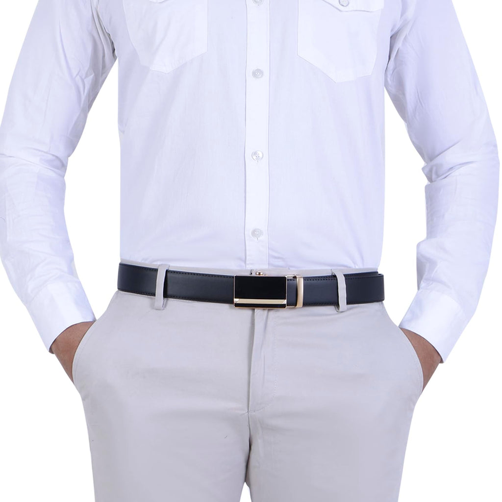 Labnoft Men's Auto Lock PU Leather Belt