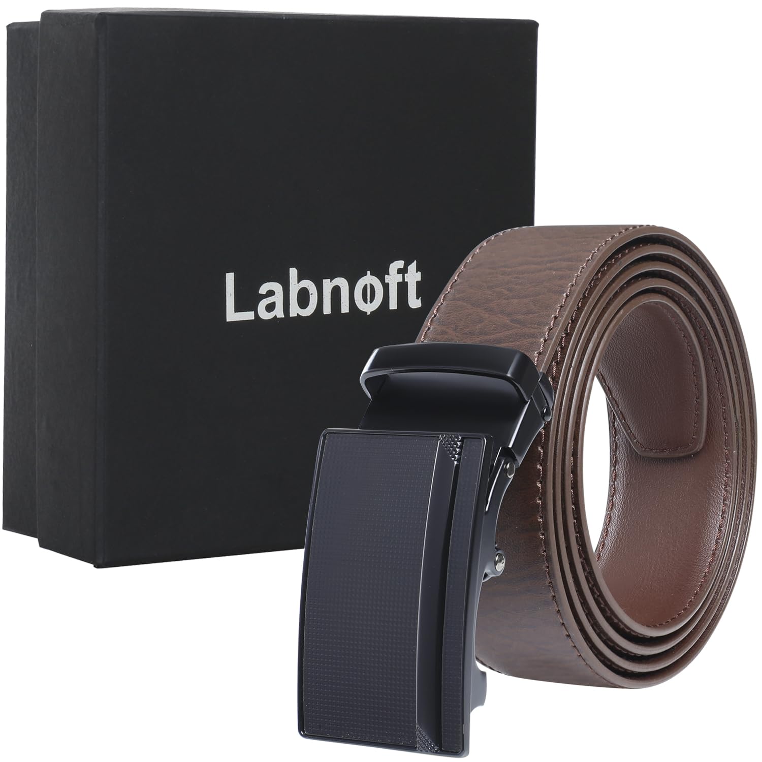 Labnoft Men's Auto Lock PU Leather Belt