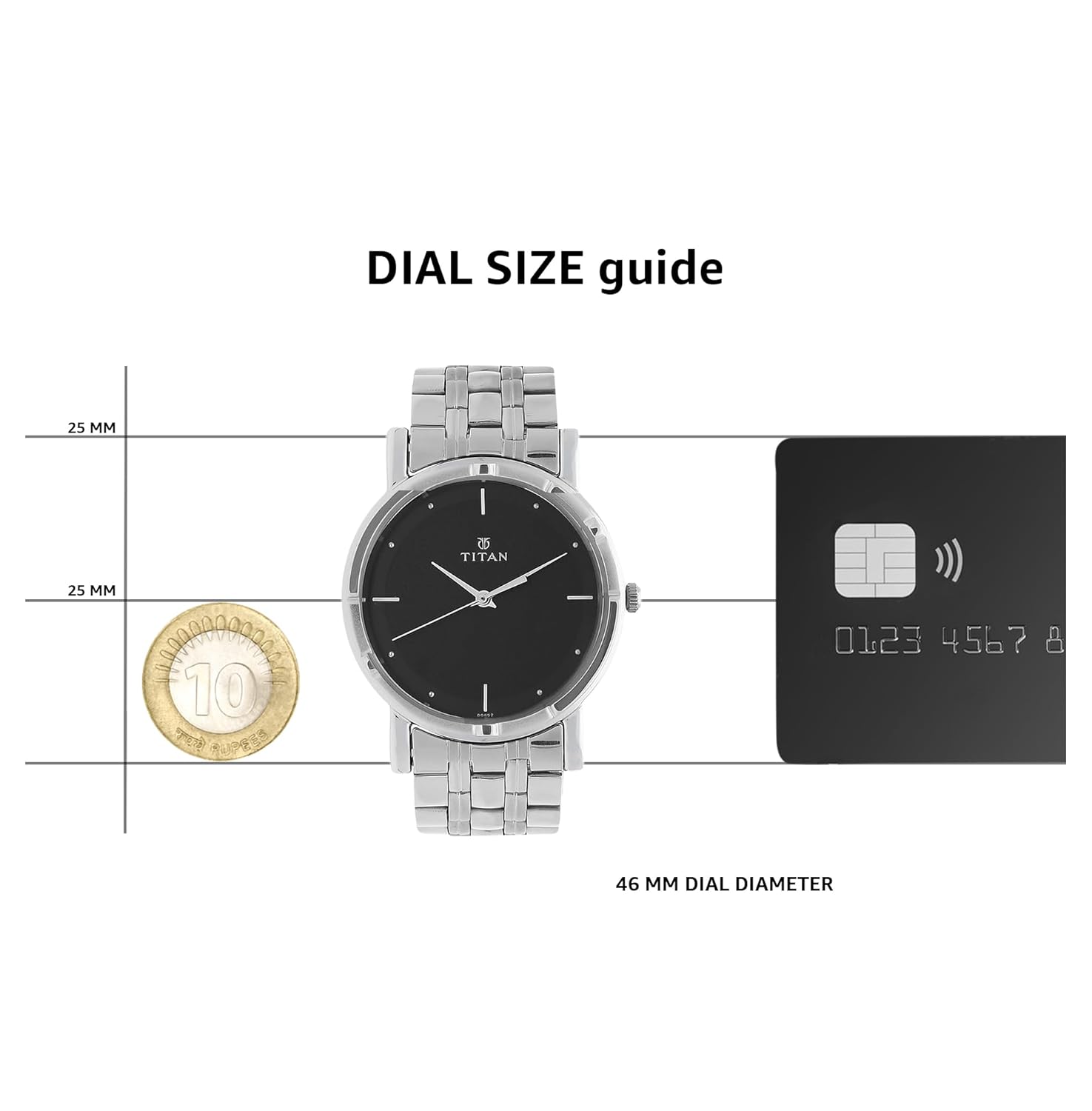 Titan Karishma Analog Black Dial Men's Watch -NM1639SM02 / NL1639SM02