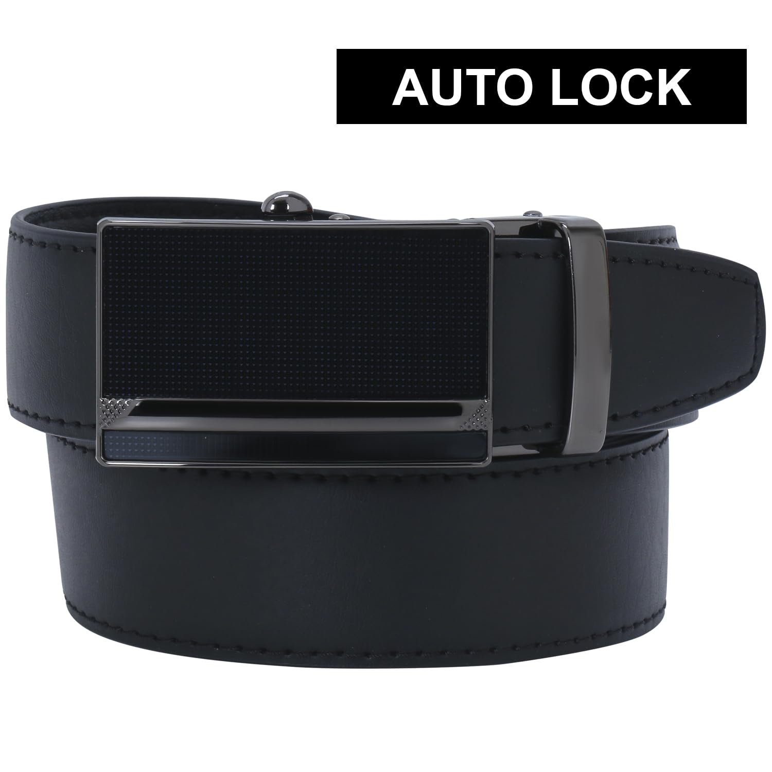 Labnoft Men's Auto Lock PU Leather Belt