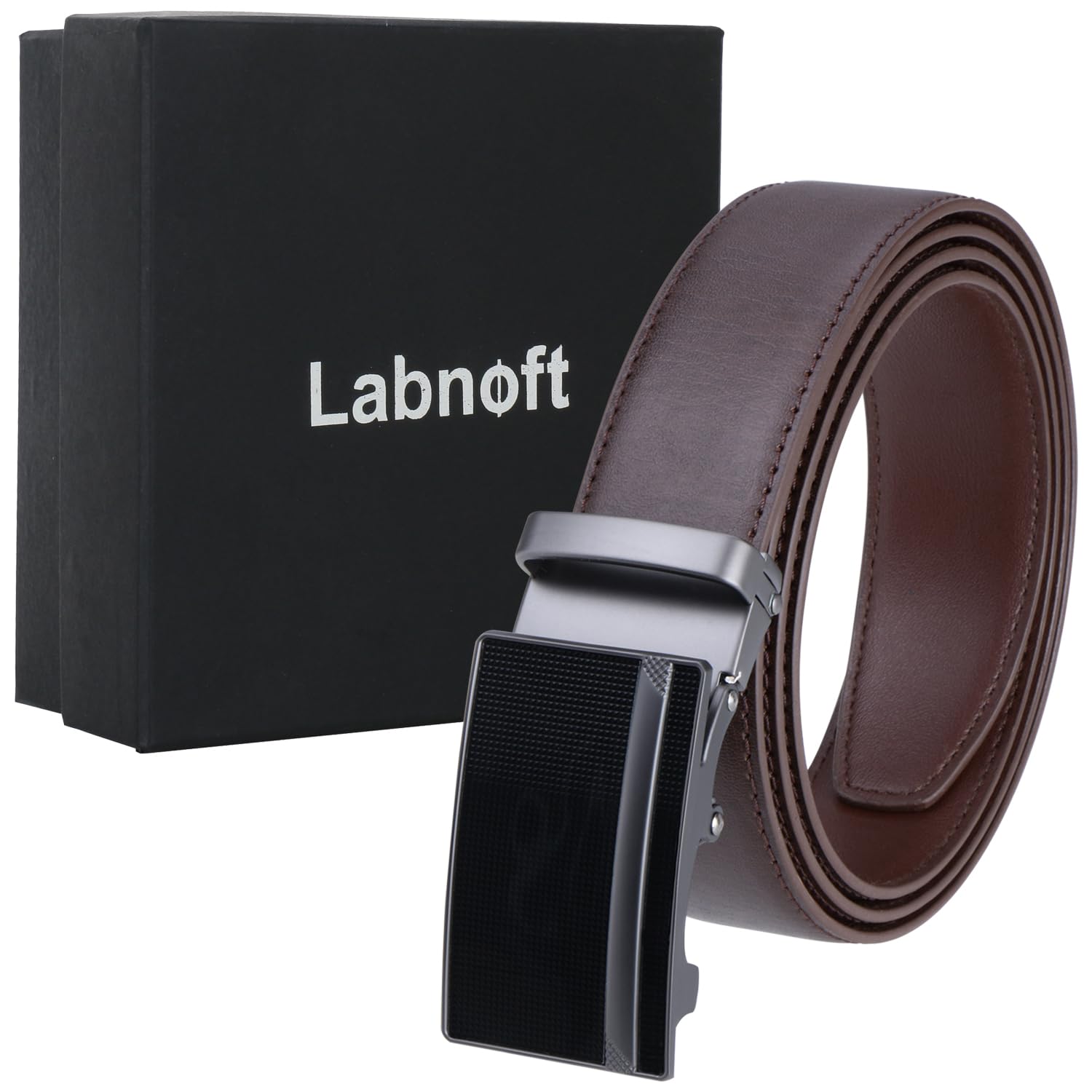 Labnoft Men's Auto Lock PU Leather Belt