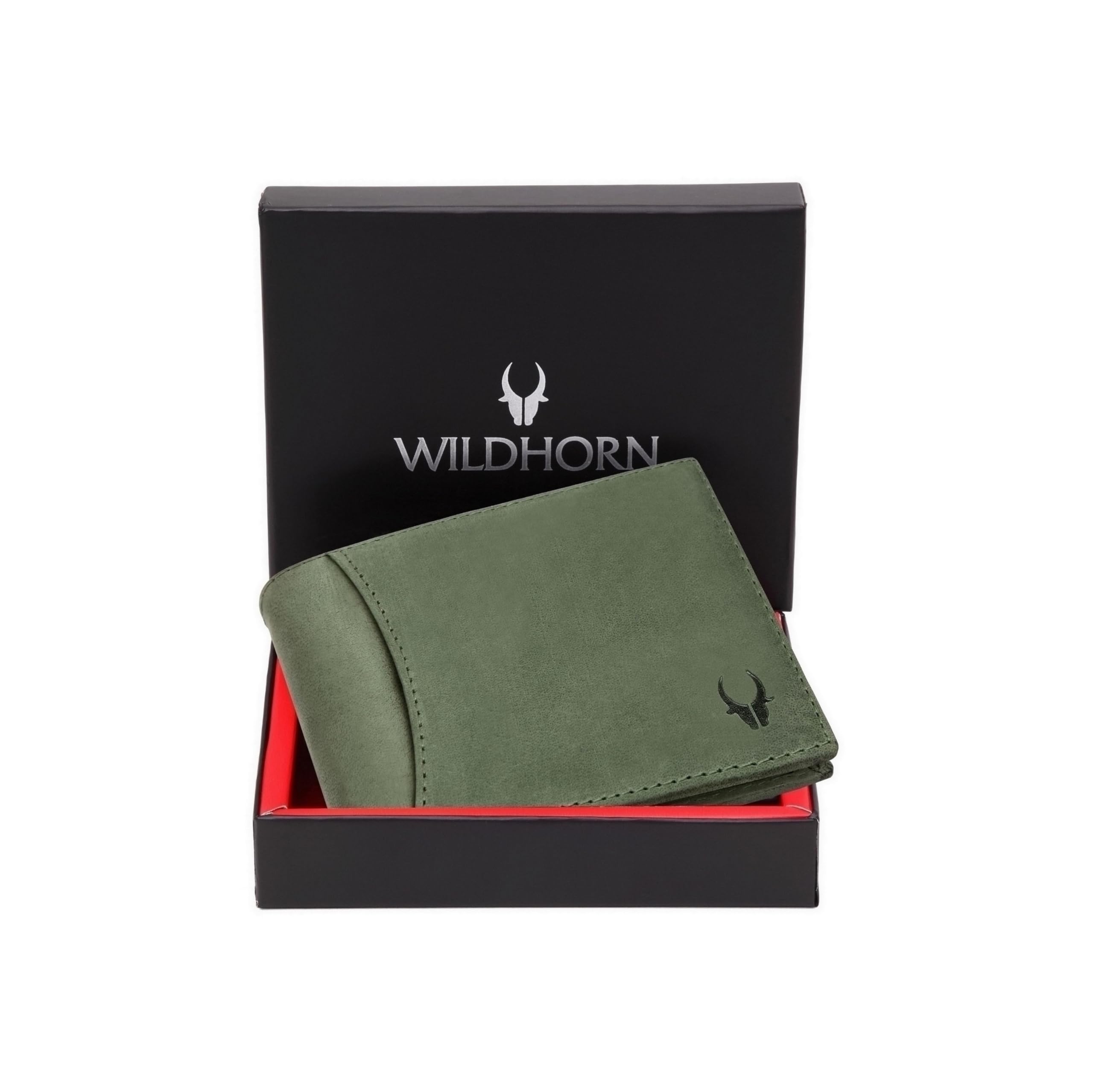 WildHorn Wildhorn India Oliver Green Leather Men's Wallet (WH7311GREEN)