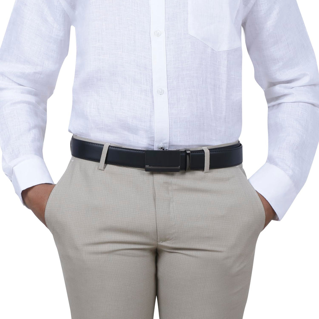 Labnoft Men's Auto Lock PU Leather Belt