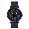 Shocknshop RevolveX Rotating Hollow Wheel Hub Creative Fashion Analog Silicone Magnetic Strap Wrist Watch for Men Boys -WCH366