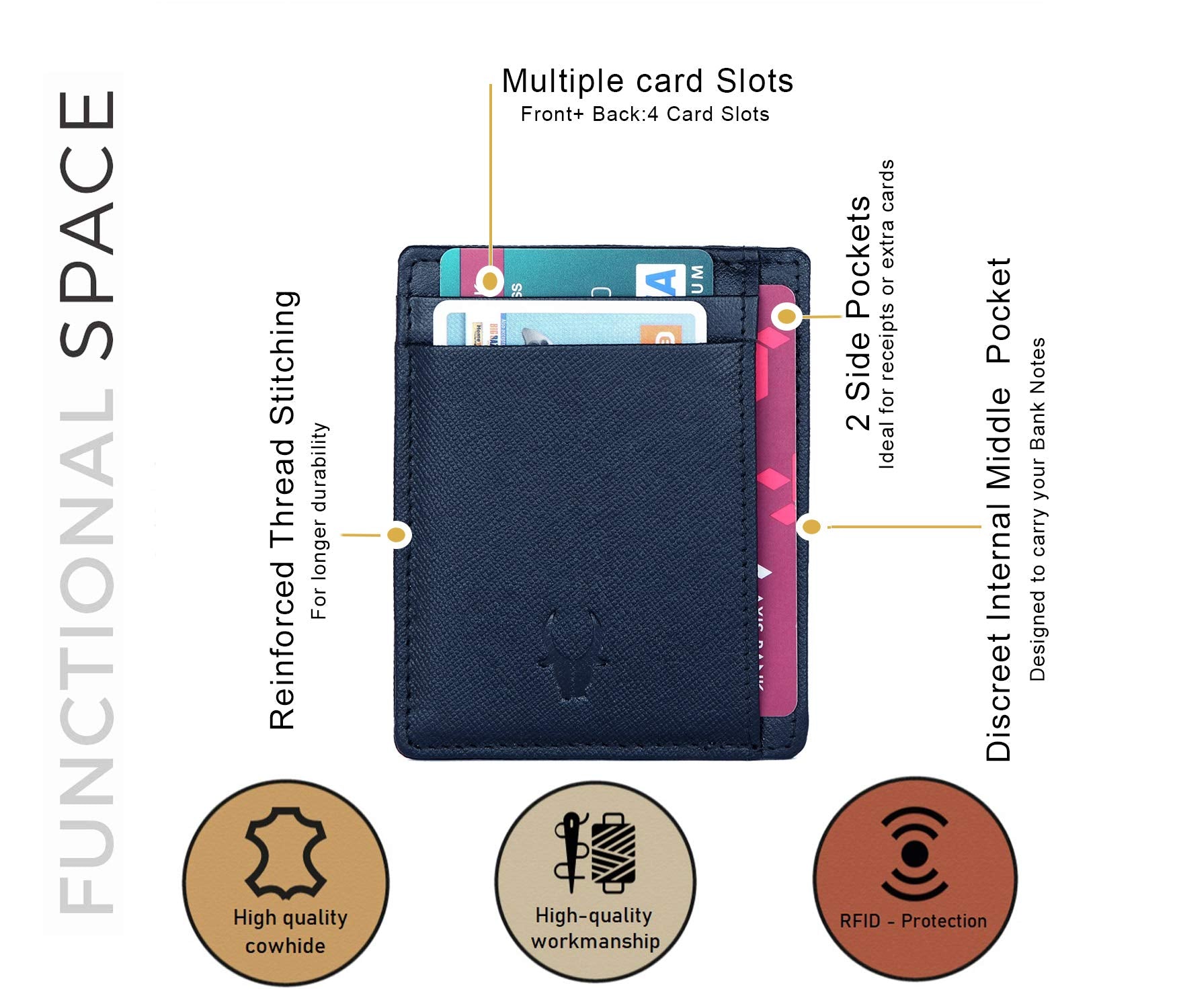 WildHorn Rfid Protected Leather Wallet For Men, Brown