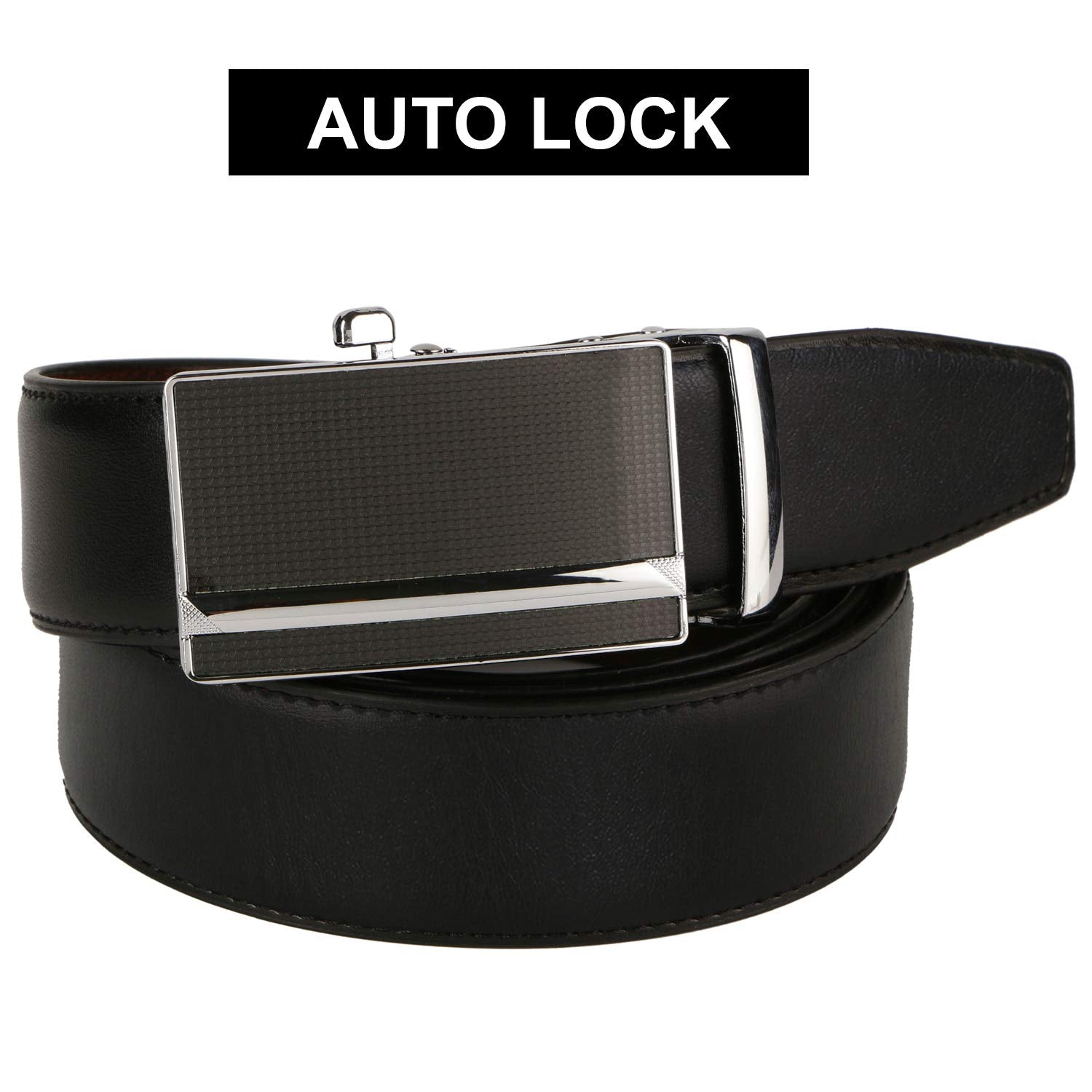 Labnoft Men's Auto Lock PU Leather Belt