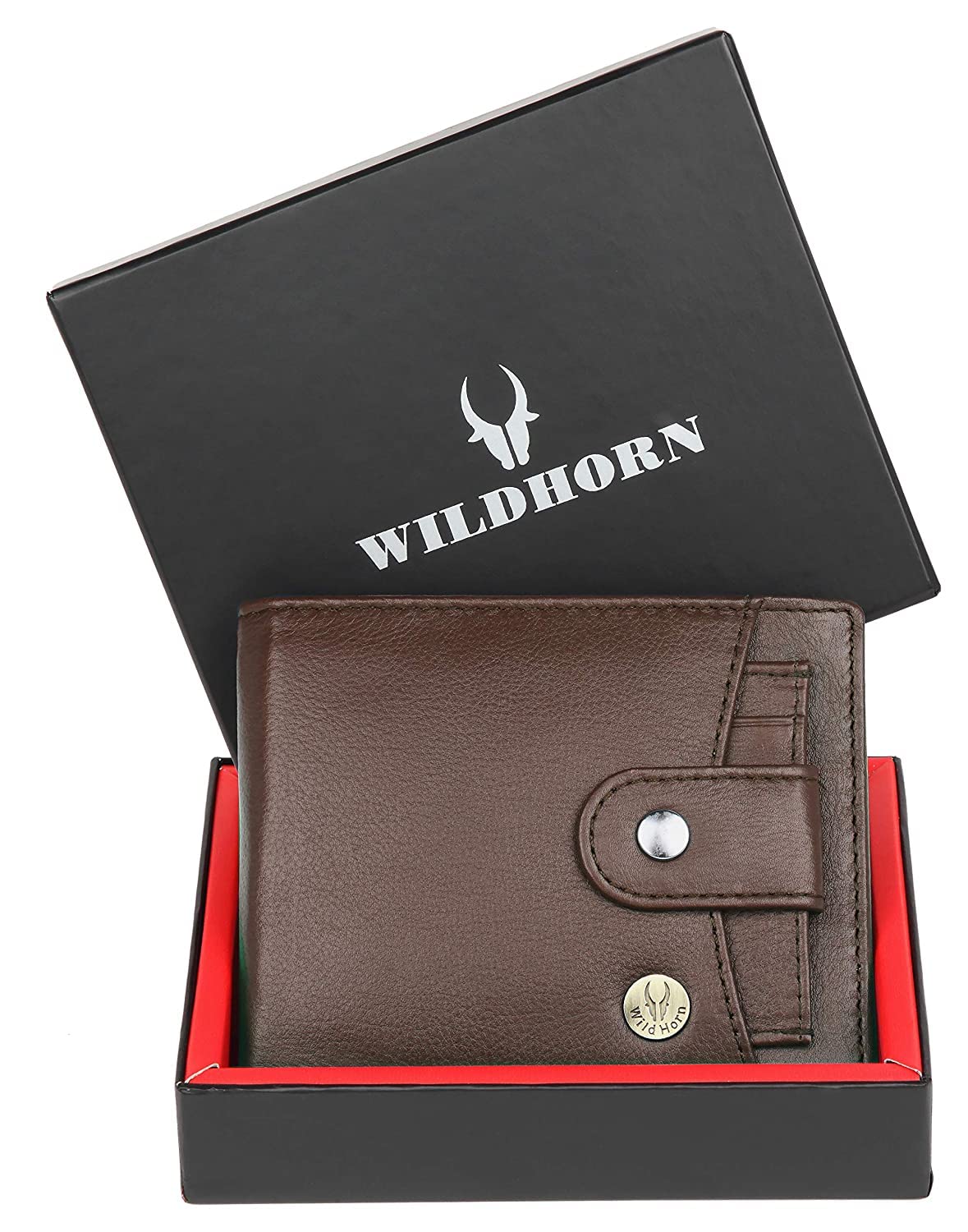 WildHorn Rfid Protected Leather Wallet For Men, Brown