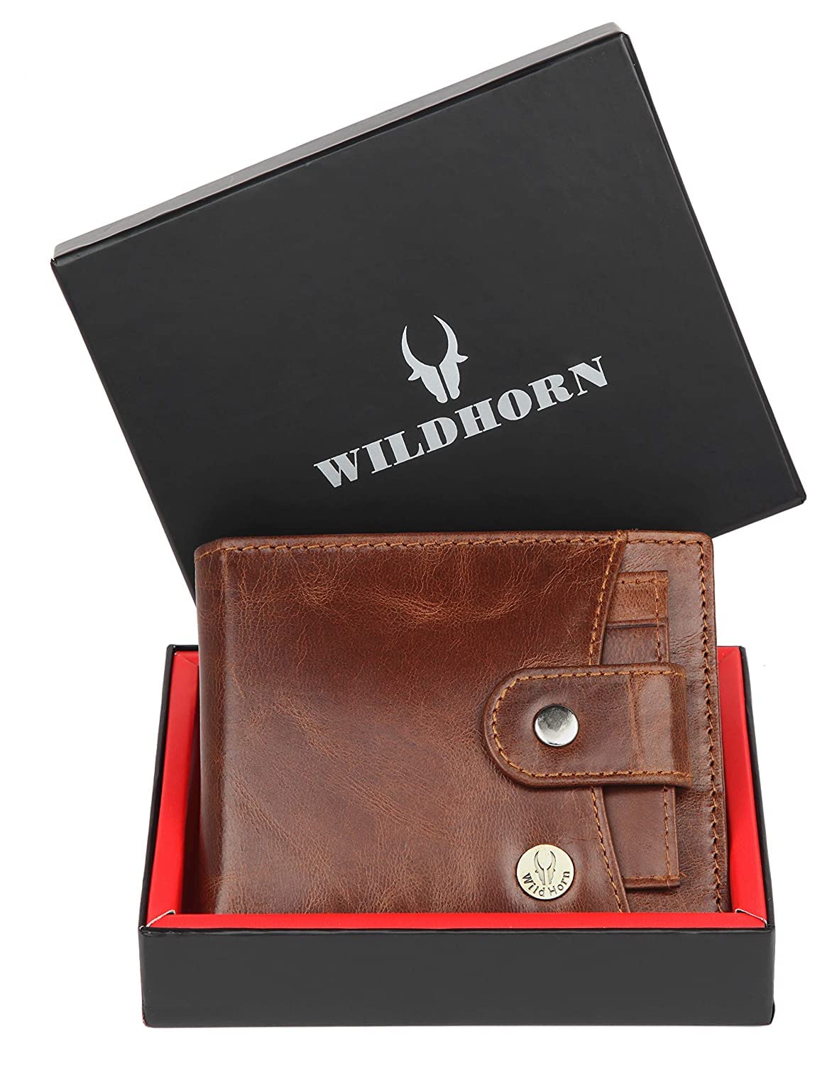 WildHorn Rfid Protected Leather Wallet For Men, Brown