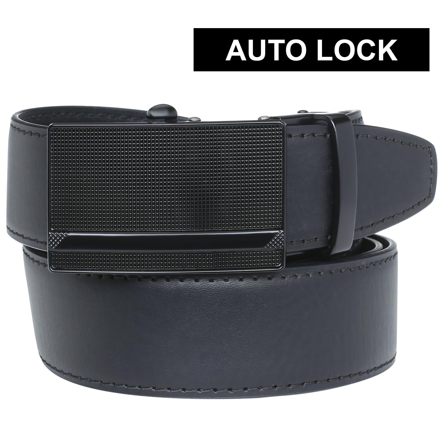 Labnoft Men's Auto Lock PU Leather Belt