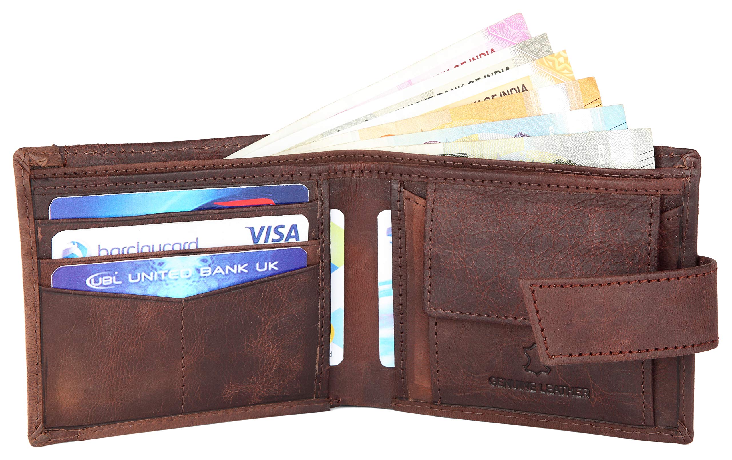 WildHorn Rfid Protected Leather Wallet For Men, Brown