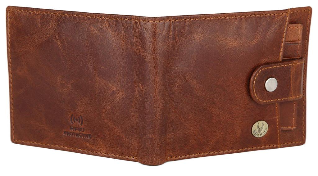 WildHorn Rfid Protected Leather Wallet For Men, Brown