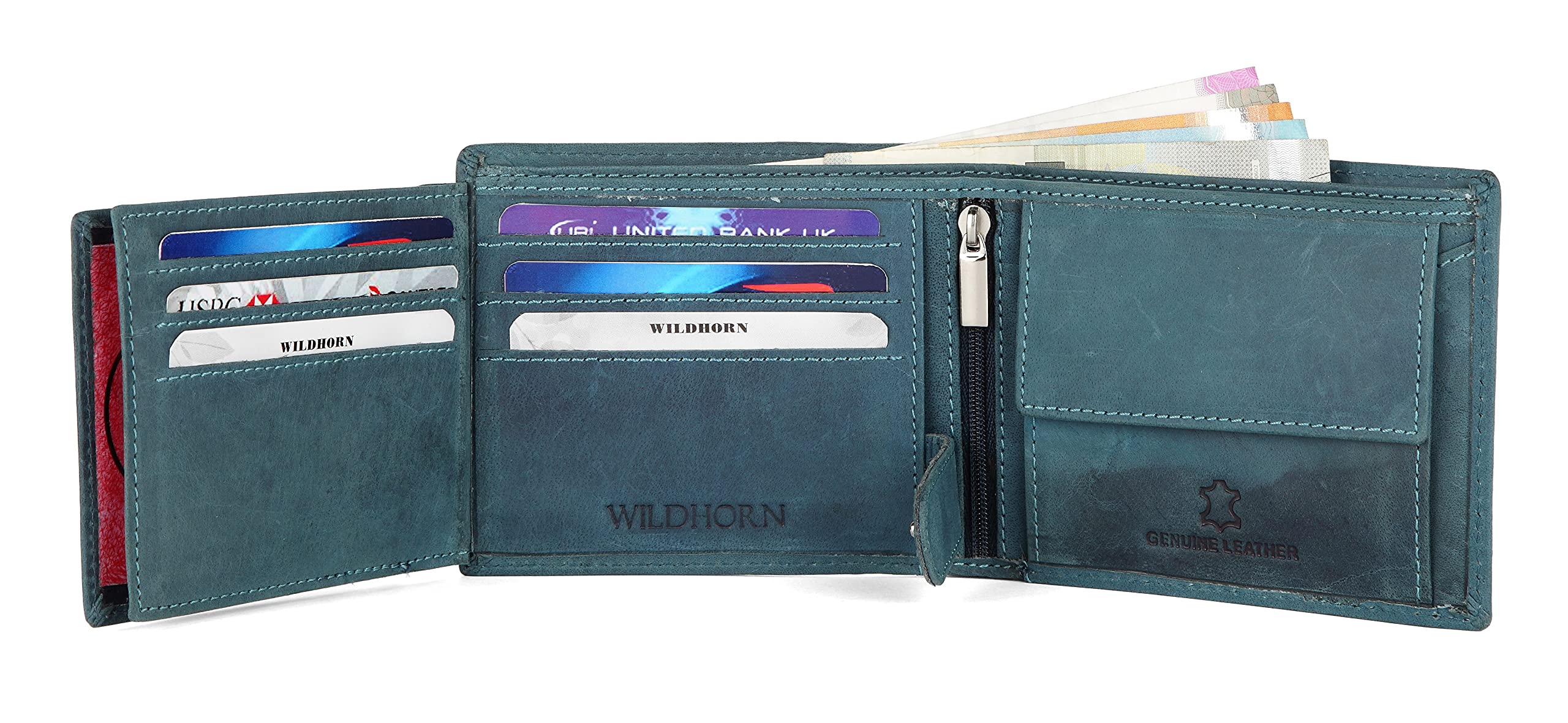 WildHorn Wildhorn India Oliver Green Leather Men's Wallet (WH7311GREEN)