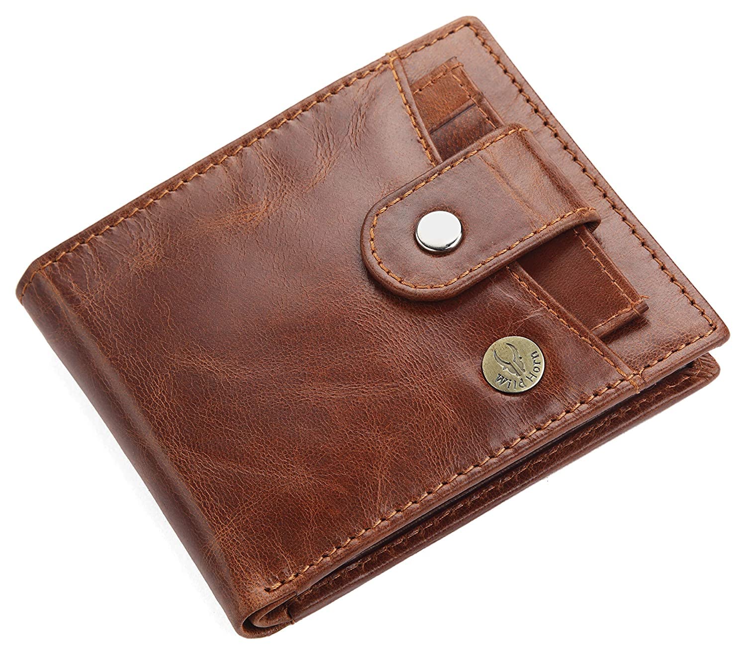 WildHorn Rfid Protected Leather Wallet For Men, Brown
