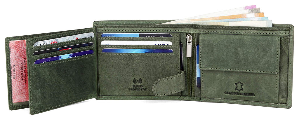 WildHorn Wildhorn India Oliver Green Leather Men's Wallet (WH7311GREEN)
