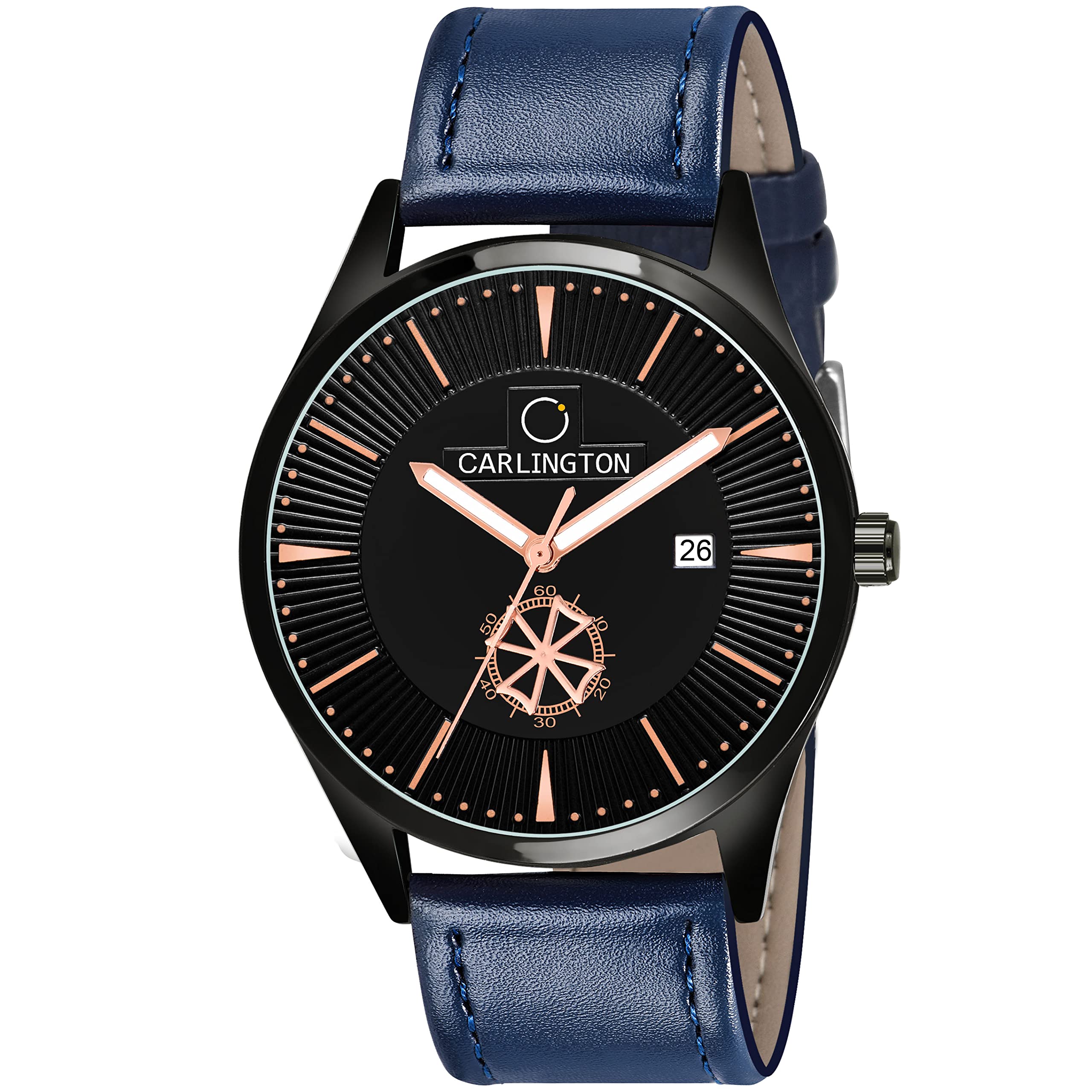 Carlington Analog Watches for Men with Leather Strap - CT 1020