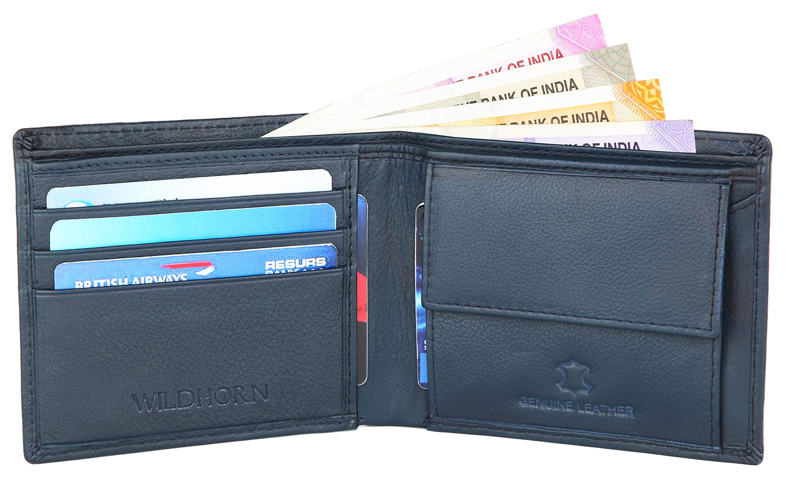 WildHorn Rfid Protected Leather Wallet For Men, Brown