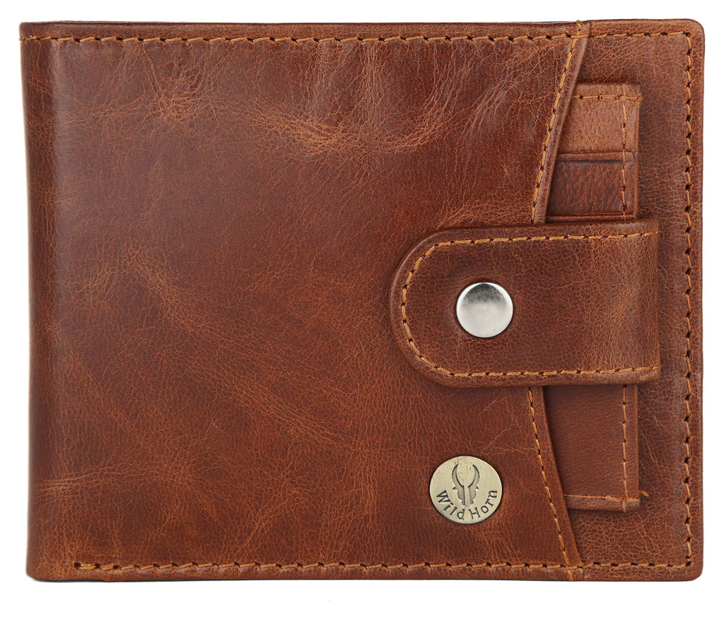 WildHorn Rfid Protected Leather Wallet For Men, Brown