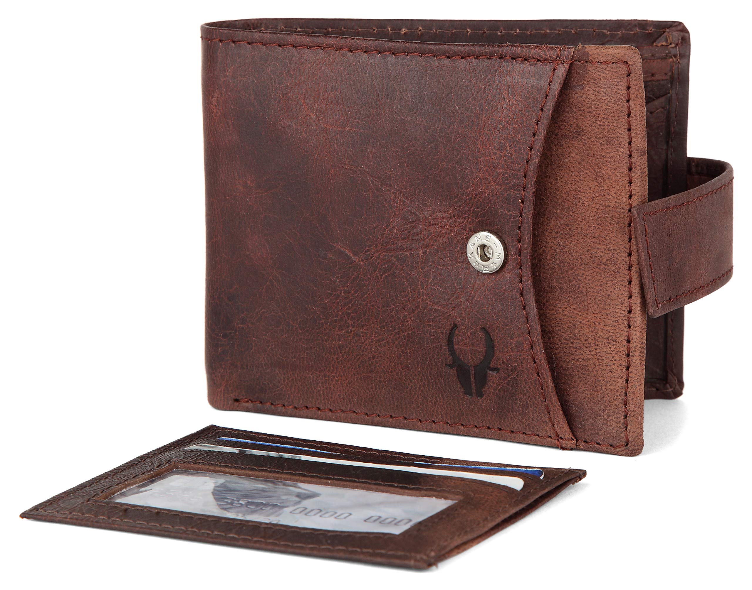 WildHorn Rfid Protected Leather Wallet For Men, Brown