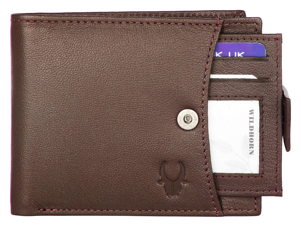 WildHorn Rfid Protected Leather Wallet For Men, Brown