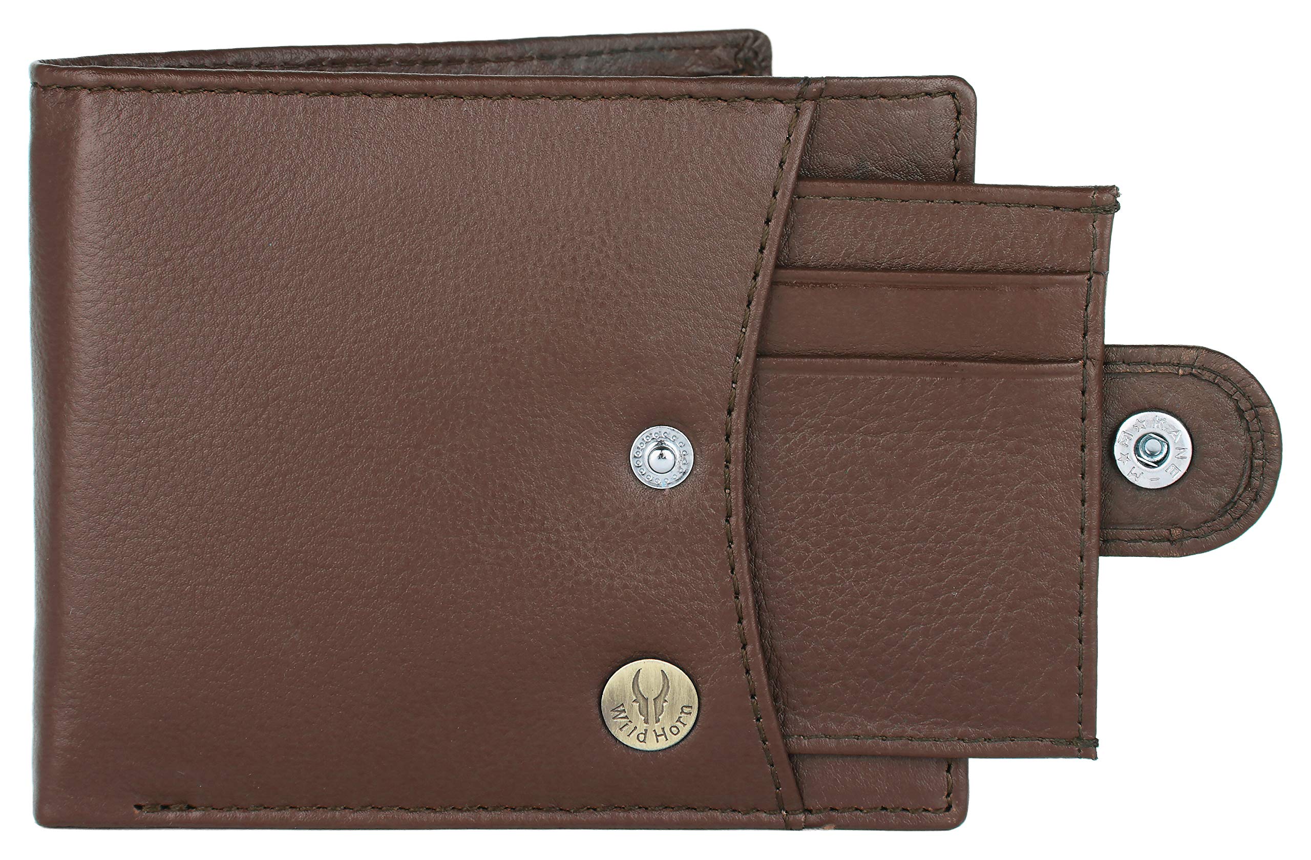 WildHorn Rfid Protected Leather Wallet For Men, Brown
