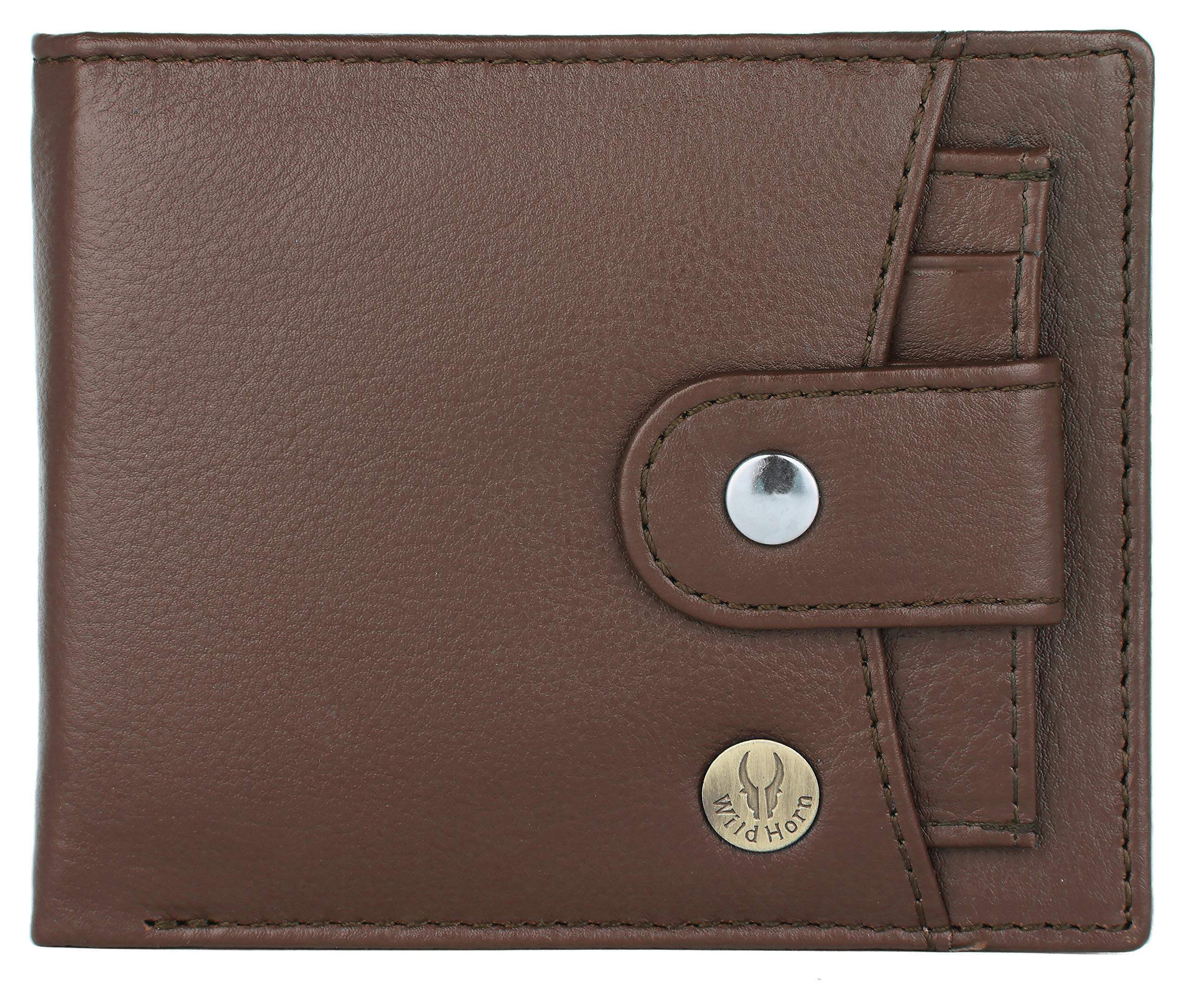 WildHorn Rfid Protected Leather Wallet For Men, Brown