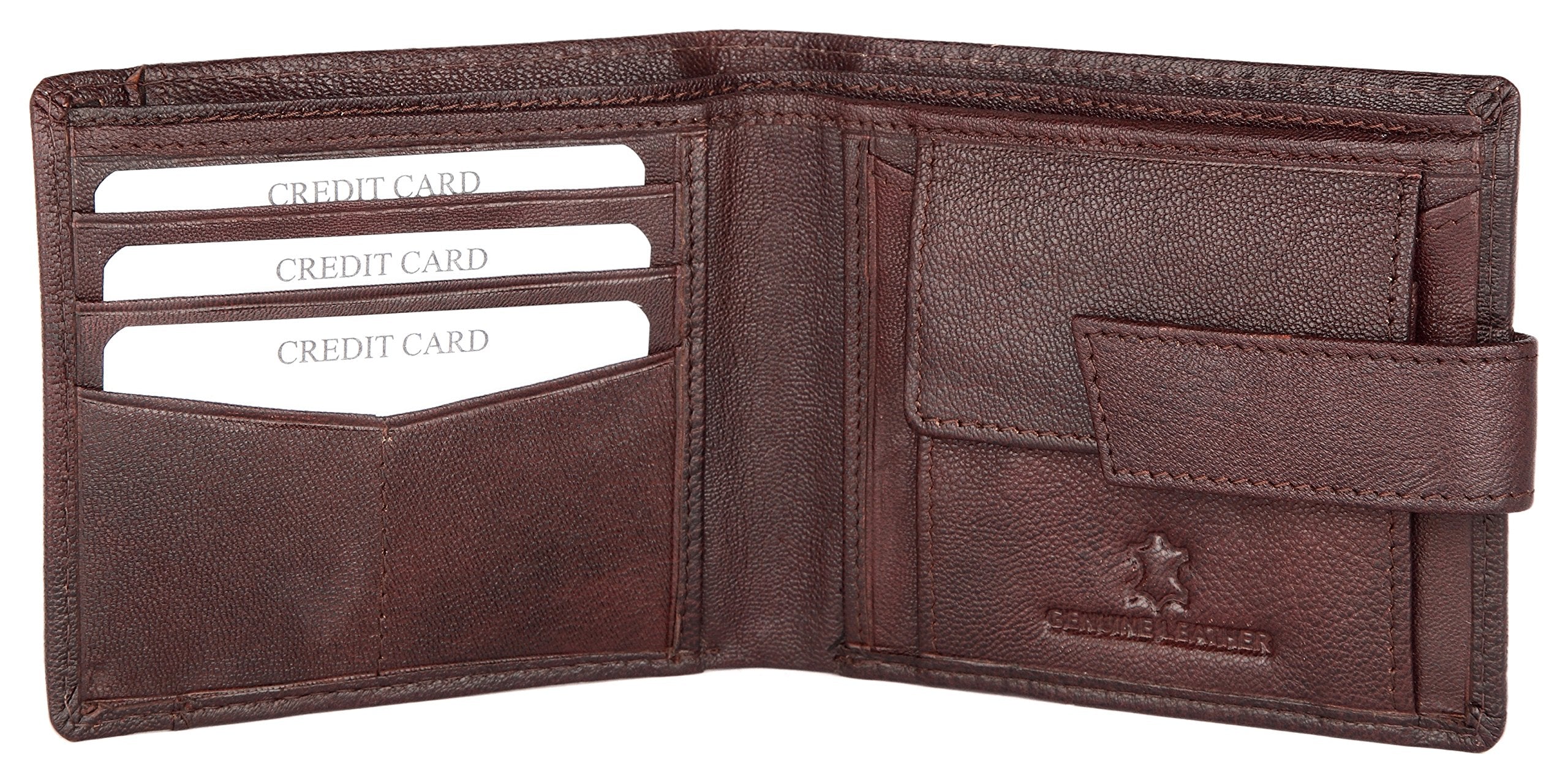 WildHorn Rfid Protected Leather Wallet For Men, Brown