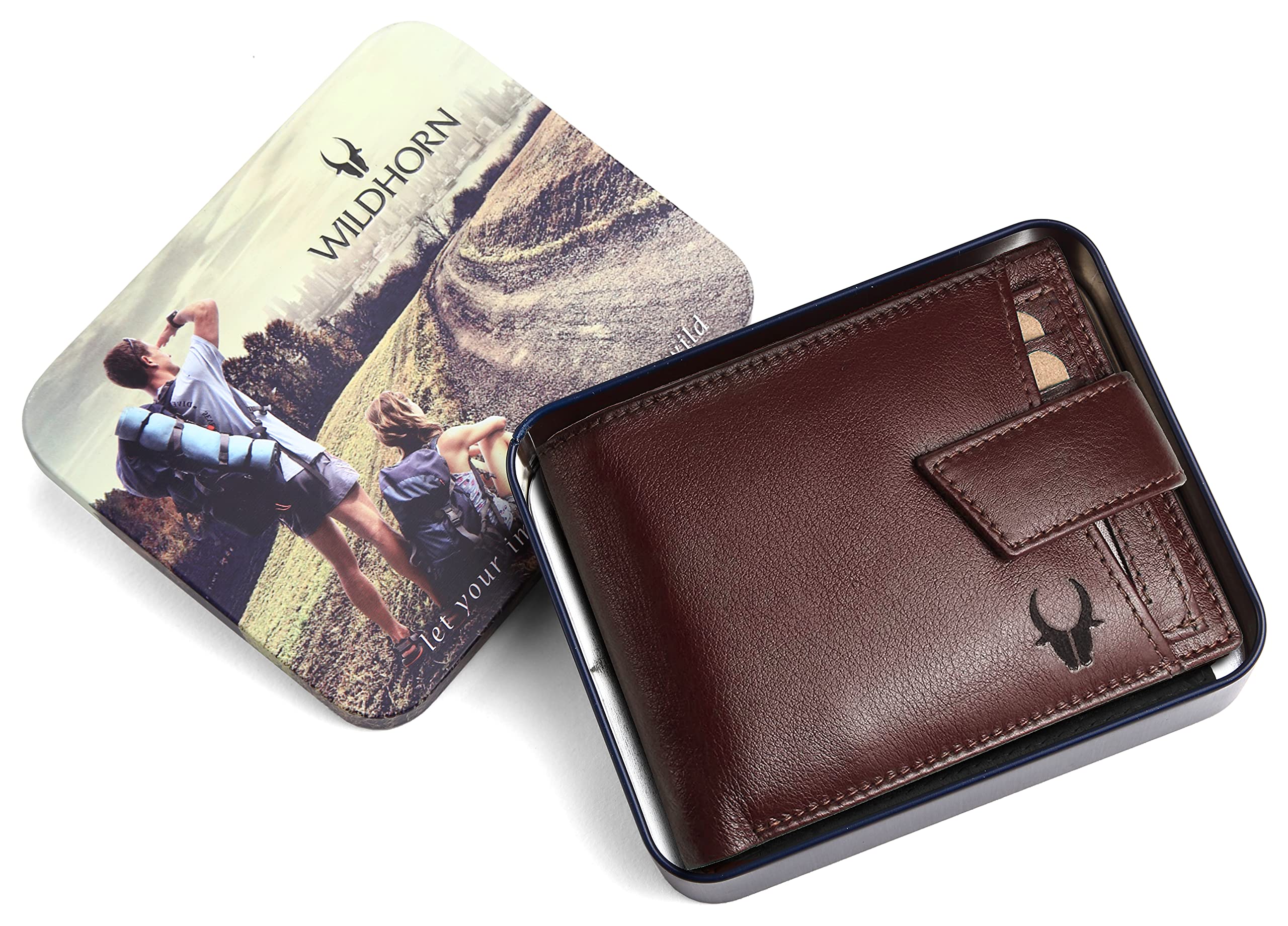 WildHorn Rfid Protected Leather Wallet For Men, Brown