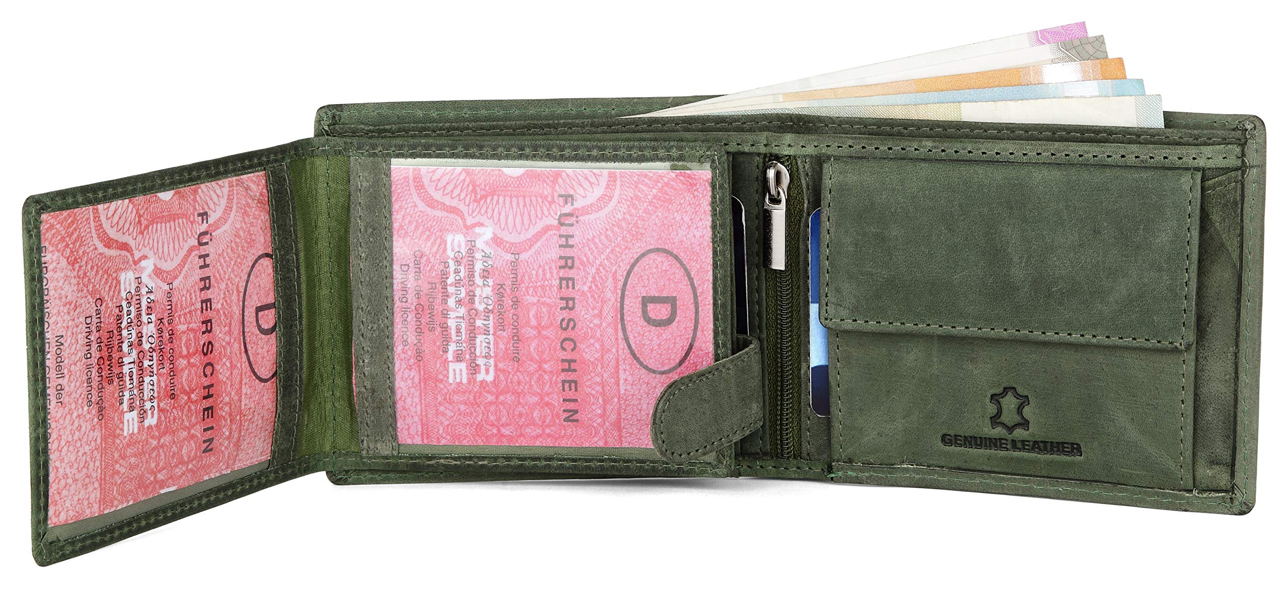 WildHorn Wildhorn India Oliver Green Leather Men's Wallet (WH7311GREEN)