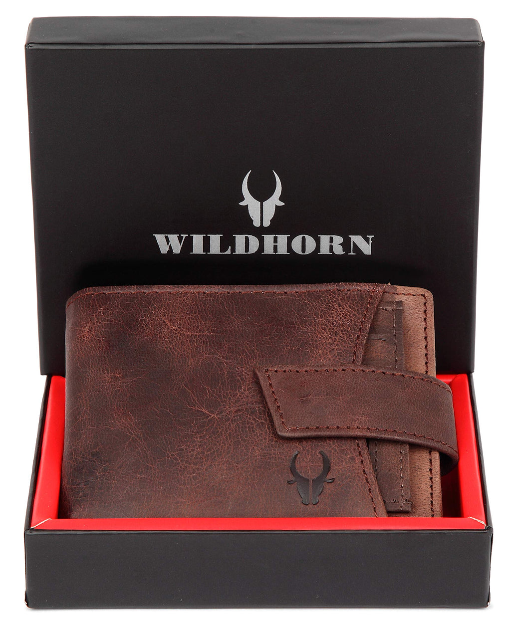 WildHorn Rfid Protected Leather Wallet For Men, Brown