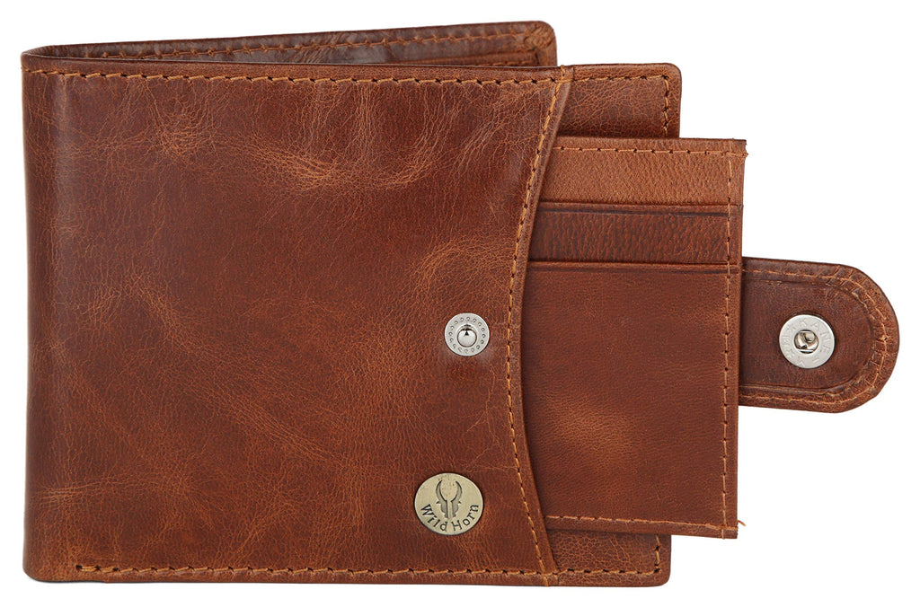 WildHorn Rfid Protected Leather Wallet For Men, Brown