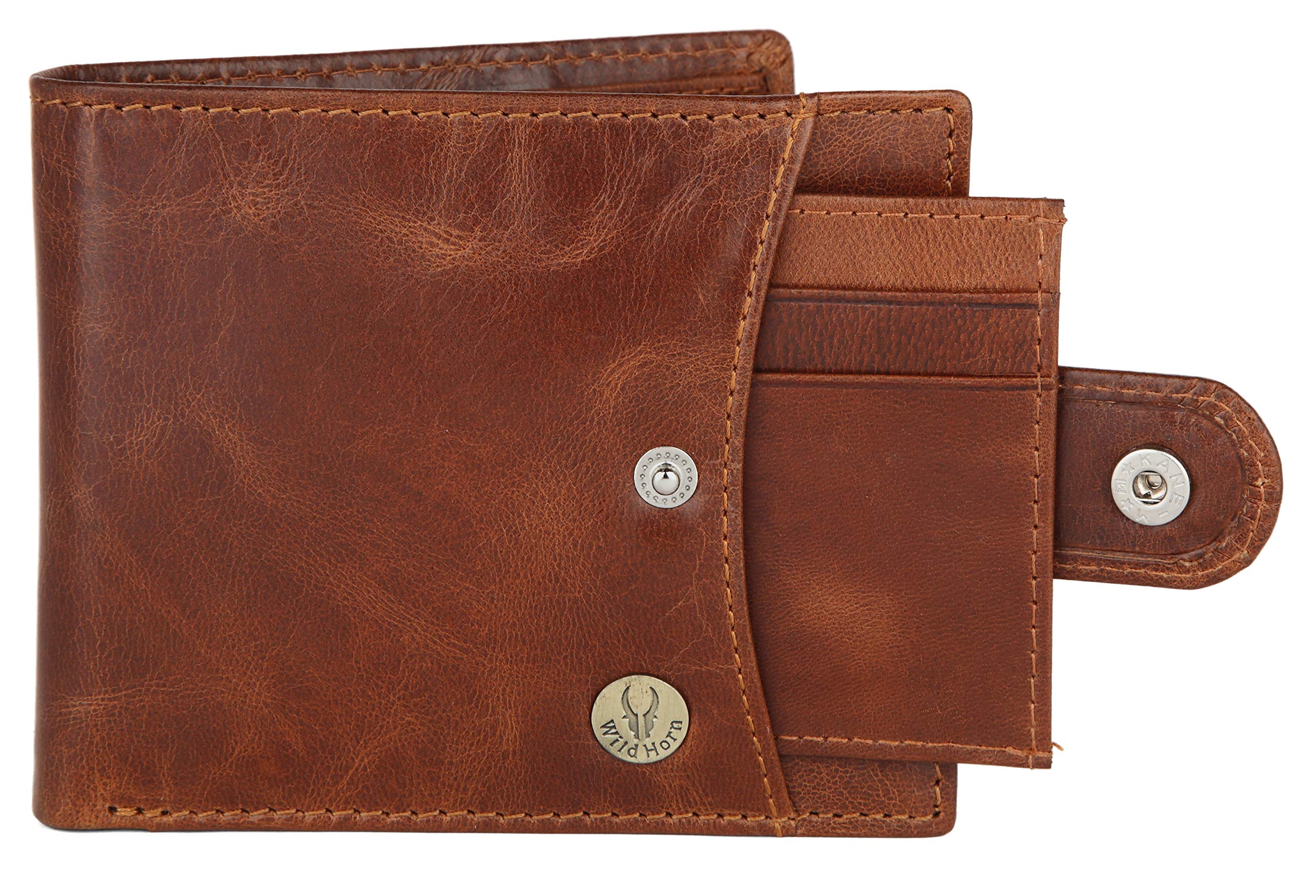 WildHorn Rfid Protected Leather Wallet For Men, Brown
