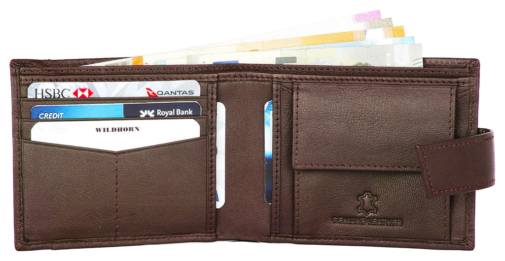 WildHorn Rfid Protected Leather Wallet For Men, Brown