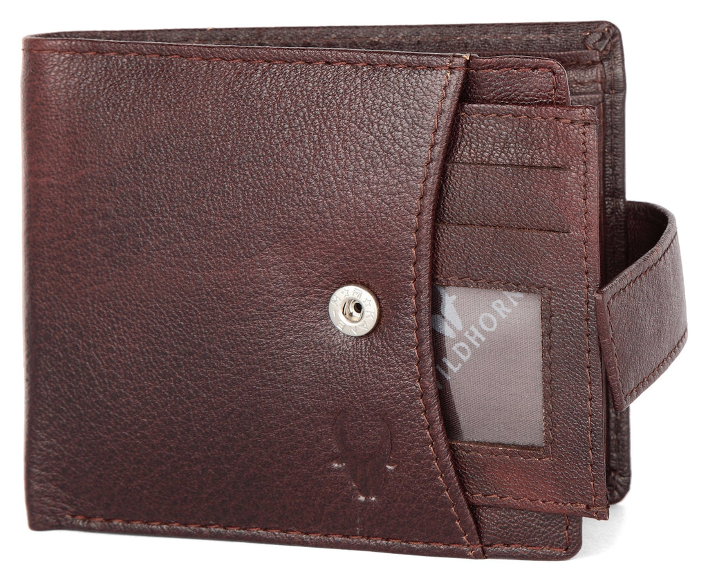 WildHorn Rfid Protected Leather Wallet For Men, Brown